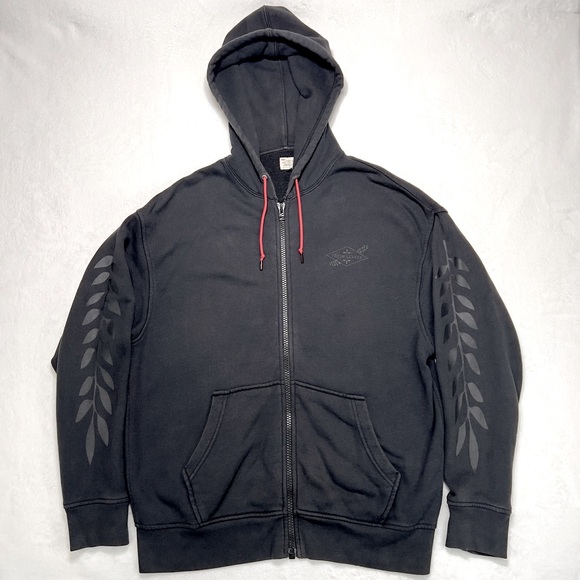 Levi’s Justin Timberlake Hoodie Fresh Leaves Collaboration Mens M Black & Red - Picture 5 of 17